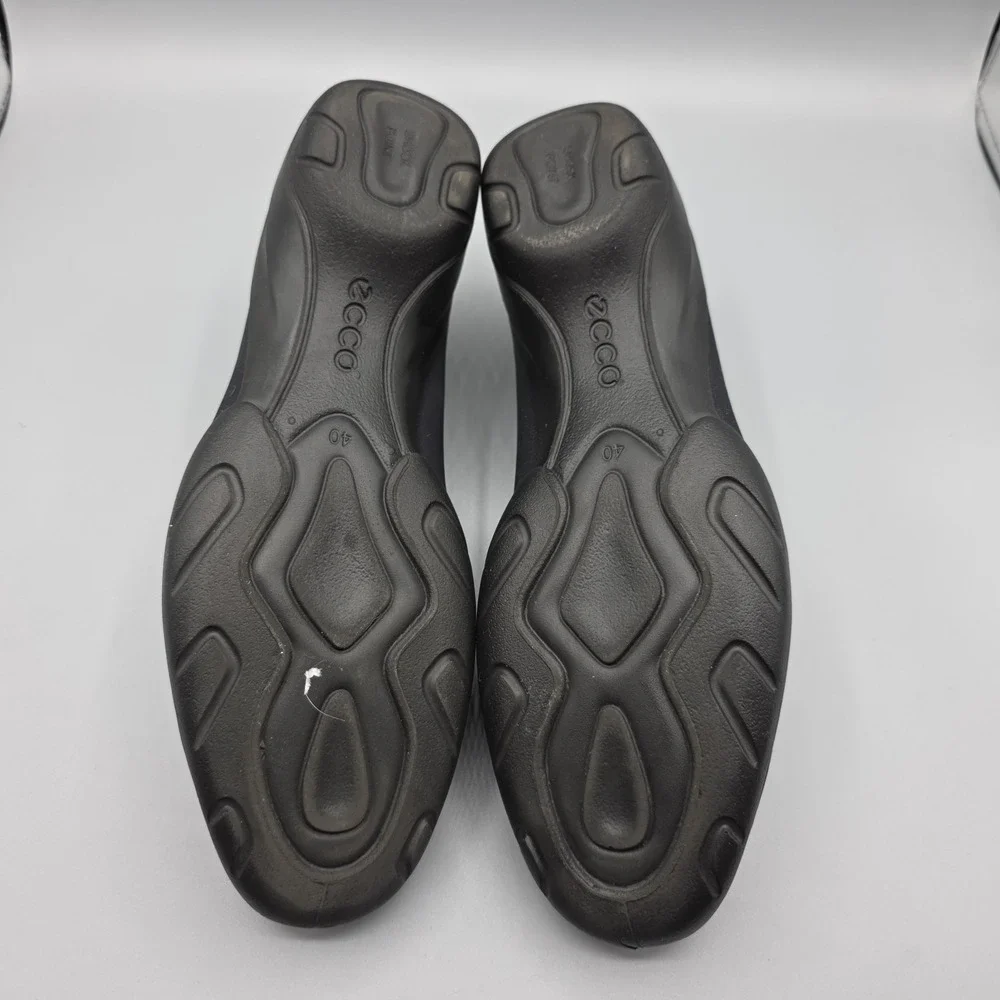 ECCO Rise Shoes Womens 40 Black Gore-Tex Waterproof Slip‎ On Wedge Comfort